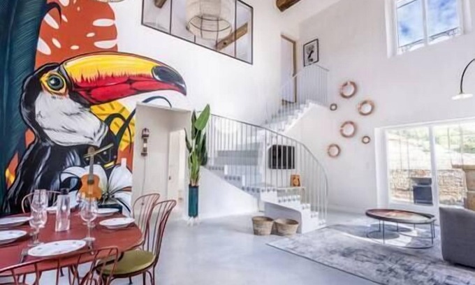 Aubussargues Casa | Le Duché - Maison de Charme à Aubussargues Avec Piscine Couverte et Chauffée