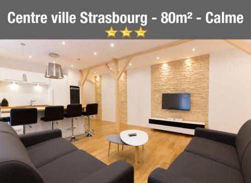 Poincare Apartamento | Le Faubourg - Apt 3étoiles, Centre Ville, Calme, Spacieux