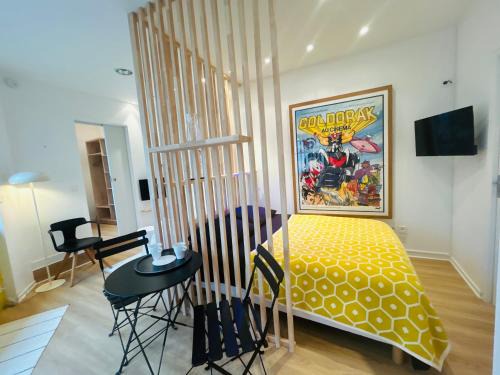Centre Ville Apartamento | Le GOLDORAK - Hypercentre, parking privé et climatisation