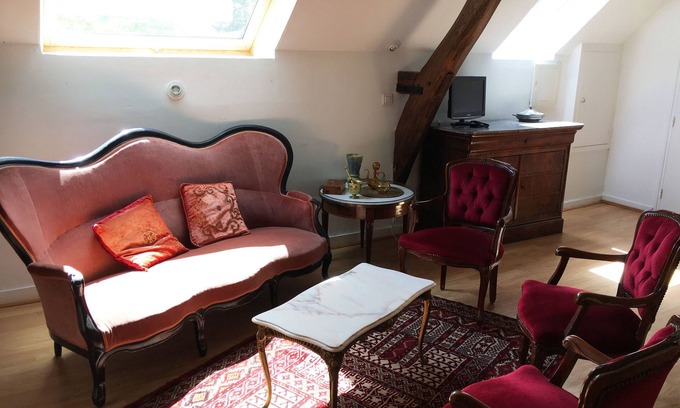 Sille-le-Philippe Apartamento | Le Grand Appartement de la ferme at Château de Chanteloup