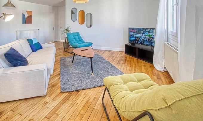 Angouleme Apartamento | Le Havre Chic et Spacieux d'Angoulême - Calme & Confort Moderne
