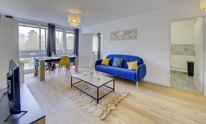 Roseraie - Orgemont Apartamento | Le Jules Verne - Appartement moderne et lumineux