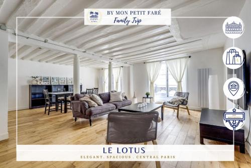 Gaillon Apartamento | Le Lotus - Spacious & Central - Opéra