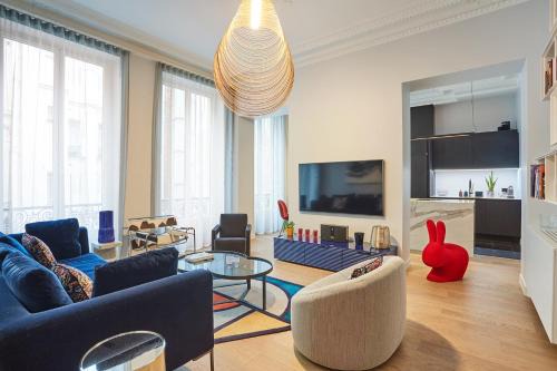 Saint-Merri Apartamento | LE MARAIS Luxury Apartment in the heart of Paris - 2 Bed 2 Bath with AC