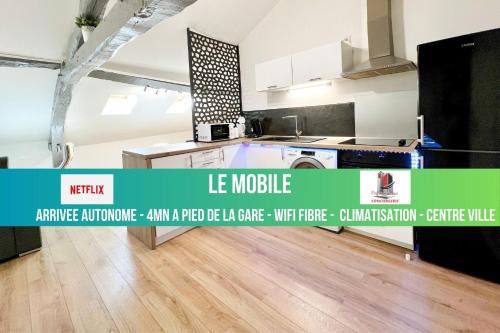 Perigueux Apartamento | LE MOBILE - Climatisé - Proche de la gare - Centre ville-PROPERTY RENTAL NM