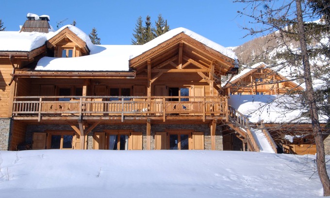 Monetier-les-Bains Chalet De Esquí | Le Monetier Les Bains: Casa de montaña (madera / piedra) - Monetier-les-bains