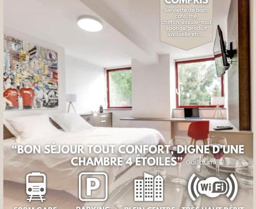 Cholet Apartamento | Le Nénuphar - Parking, Hyper-Centre, 500m Gare