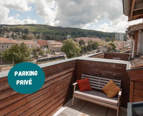 Bellevue - Le Mont - La Jomayere Apartamento | Le Nid vue et détente à St Etienne