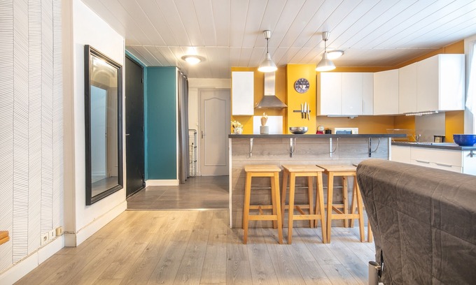 Saint-Martin-d'Heres Apartamento | Le Nova - 15min de Grenoble, parking