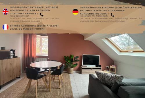 Brouviller Apartamento | LE PAISIBLE Wifi Parking 4 Personnes Proche center parc Accès direct N4