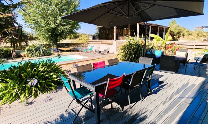 Chateau-d'Olonne Chalet De Esquí | Le Petit Paris - Piscina climatizada