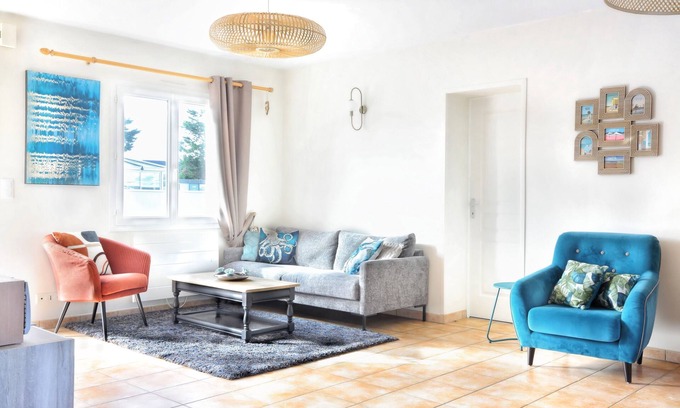 Saint-Jean-de-la-Riviere Casa | Le Poulpe Bleu - Maison 6p avec jardin