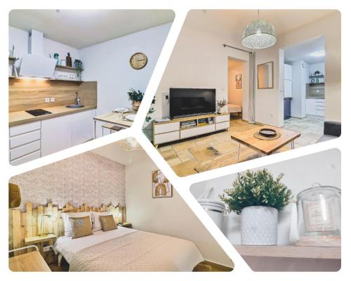 Saint-Gilles Apartamento | LE PTIT HONORE - Appartement 2 pers - Centre Cosy WiFi Clim Garage
