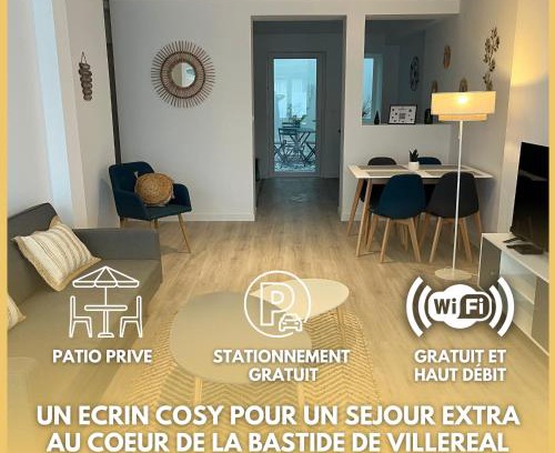 Villereal Apartamento | Le refuge de la Bastide - Villeréal - 4 pers