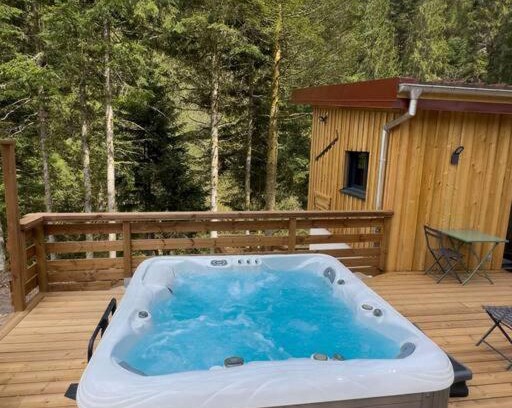 Gerardmer Chalet De Esquí | Le Refuge perché du saut de la bourrique SPA, terrain clôturé Gérardmer