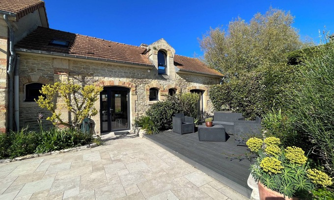 Normandy Landing Beaches Casa | LE RELAIS Gran Casa Familiar Auténtica - A orillas del Mar & Jardines - 12 pers.