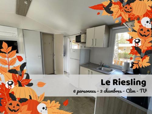 Boofzheim Casa | Le Riesling - Mobilhome pour 6 - TV - Climatisé