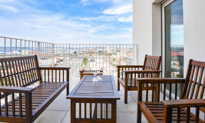 Euromed - La Joliette Apartamento | Le Ruffi - Appart 1 ch avec terrasse et parking