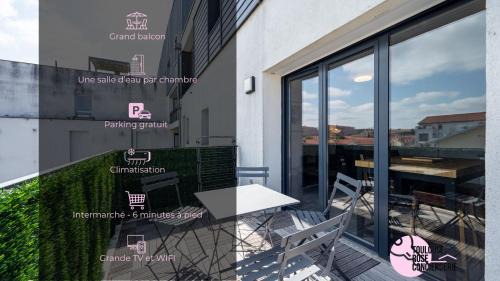 Toulouse South-East Apartamento | Le Saint Exupéry - T3 Centre Ville Avec Balcon + Parking Gratuit