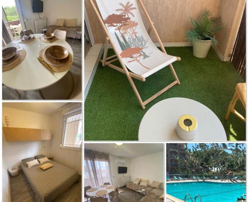 La Celle-sous-Gouzon Apartamento | Le Santorin T2 climatisé parking piscine