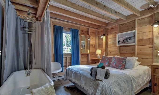 Val David Cabina | Le St-Moritz: casa de campo linda y acogedora en Village Suisse Resort, corazón de Val-David