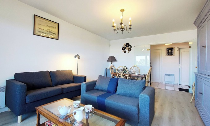 Ouistreham Apartamento | "Le Thalasso " 5-person apartment near sea and town center