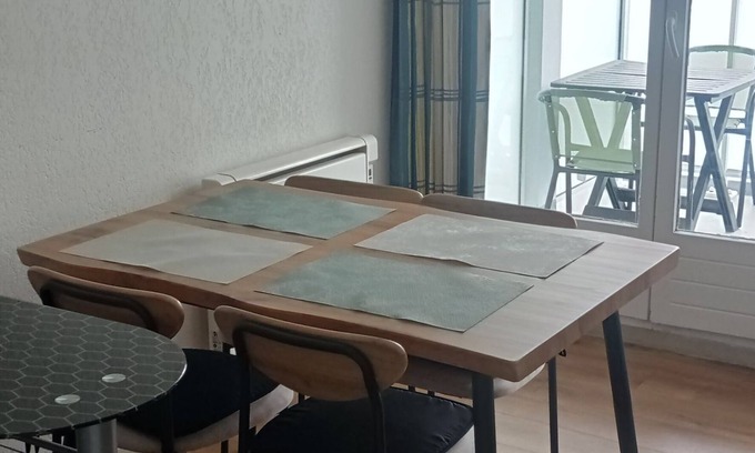 Le Touquet-Paris-Plage Apartamento | estudio cabina 1 amueblado 4 personas con estacionamiento - triángulo dorado