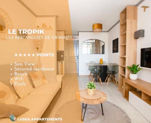 Les Restanques Apartamento | Le TROPIK, Panoramic SEA view, Holiday resort