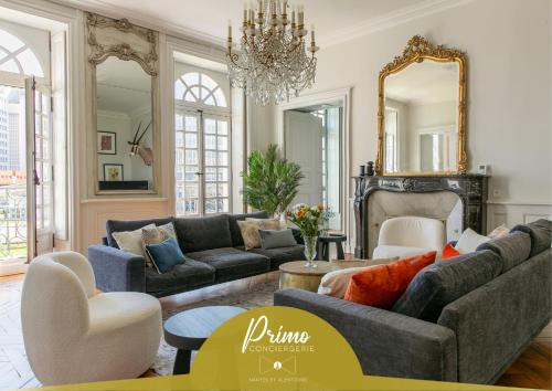 Nantes Centre Apartamento | Le Turenne - Appartement 5 étoiles - hypercentre - parking privé