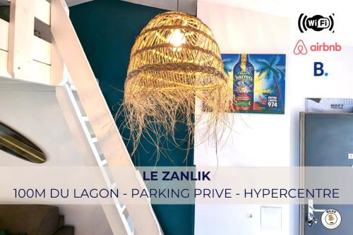 Saint-Leu Apartamento | Le Zanlik - Rare, 100m du Lagon, Hypercentre Saint-Leu