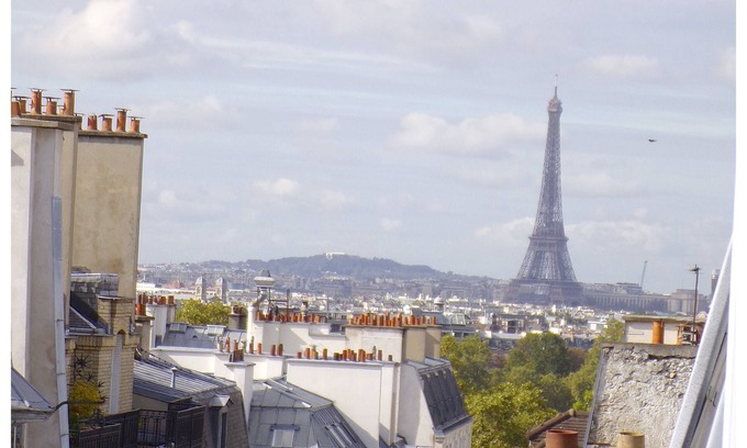 Latin Apartamento | Left Bank Roof Top Luxembourg Gardens Eiffel Towers views