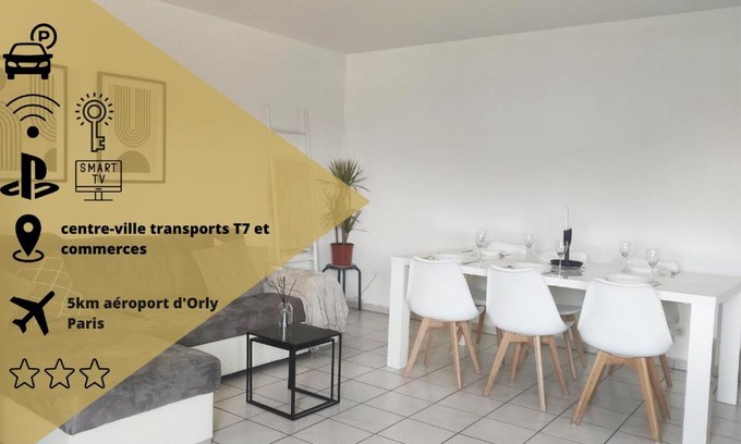 Orly Apartamento | Les Balcons d'Orly - classé 3 étoiles