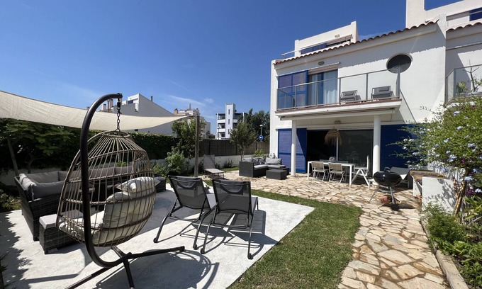 Mas Pinell Chalet De Esquí | Les Dunes 43 - 60m de la playa, piscina y jardín
