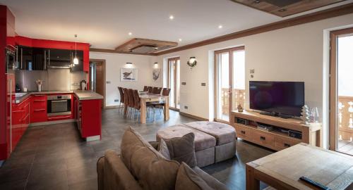 Les Houches Apartamento | Les Ecureuils -Rénové 100m2 - 8per - Skis aux Pieds - Vue sur la Montagne