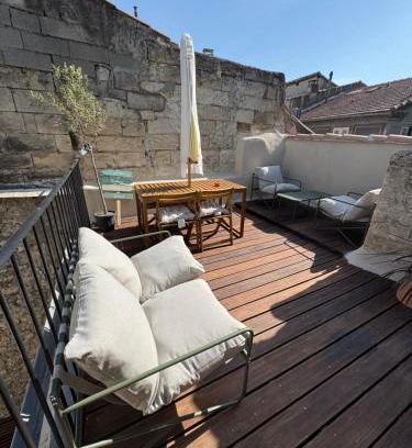 La Celle-sous-Gouzon Apartamento | Les Murmures du Palais - Terrasse privée avec vue