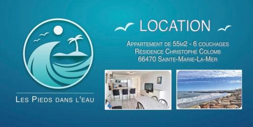 Sainte-Marie-la-Mer Apartamento | ' Les pieds dans L'Eau '