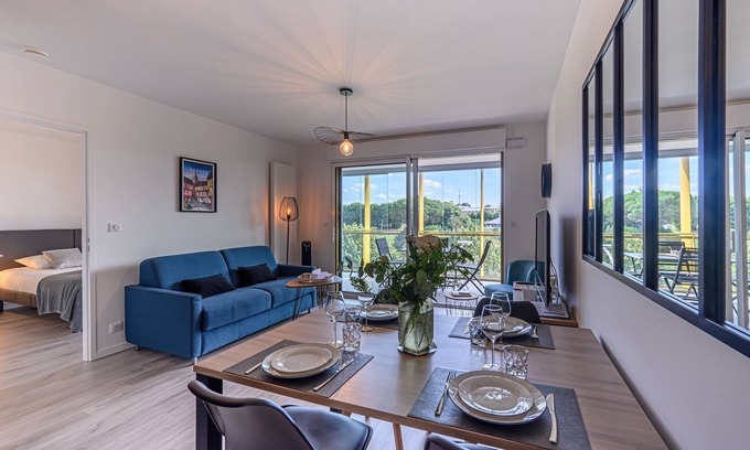 Vannes Apartamento | Les rives de la Marle - Appt avec parking couvert