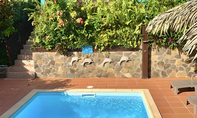 Riviere-Salee Villa | LES VILLAS PAMEYAQUE/ LA VILLA PAME with swimming pool, facing the Caribbean Sea
