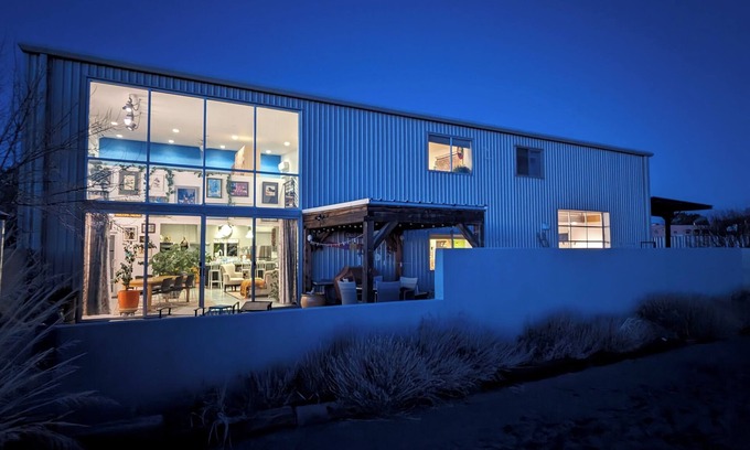La Cienaga Casa | Light-filled main house close to town; views, hiking on high desert behind house