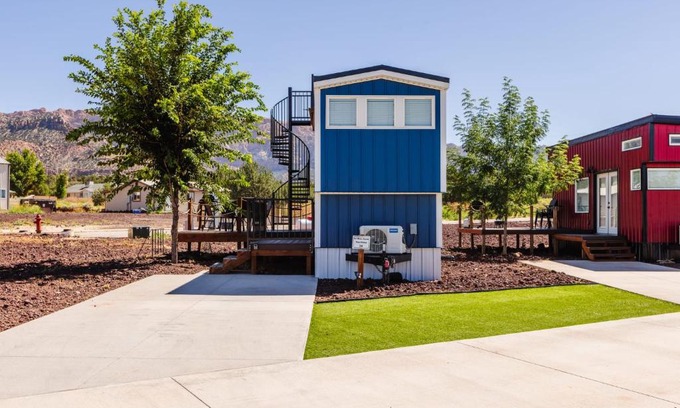 Apple Valley Casa | Lil' Blue Oasis Tiny Home