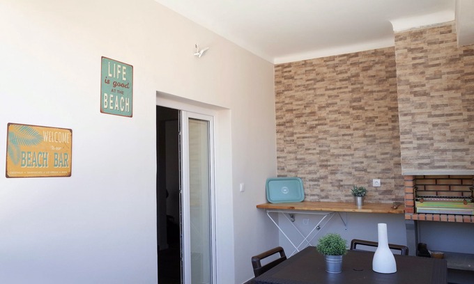 Costa de Caparica Apartamento | Lisbon Beach Apartments 2. Playa 500 metros, terraza, barbacoa, aceptan mascotas