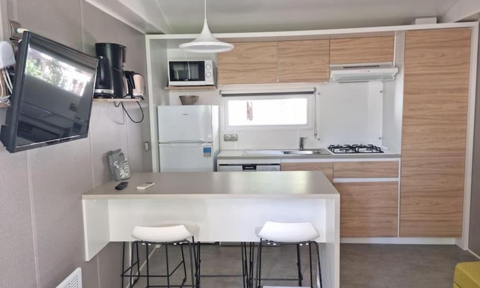 Cap d'Agde Apartamento | Location d'un mobil-home de 35 m² au Camping Les Sables d'Or - 4 étoiles avec grand parc aquatique