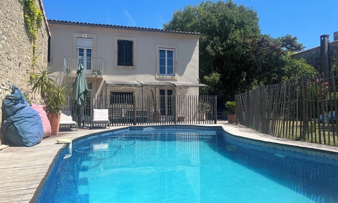 Saint-Georges-d'Orques Casa | Location Maison de Charme Avec Piscine Sécurisée