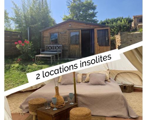 Cadenet Cama Y Desayuno | Locations insolites "vie en plein air" cabane et tipi Bastide Bellugue maison d'hôtes reseau Bienvenue à la ferme à 3 mn de lourmarin