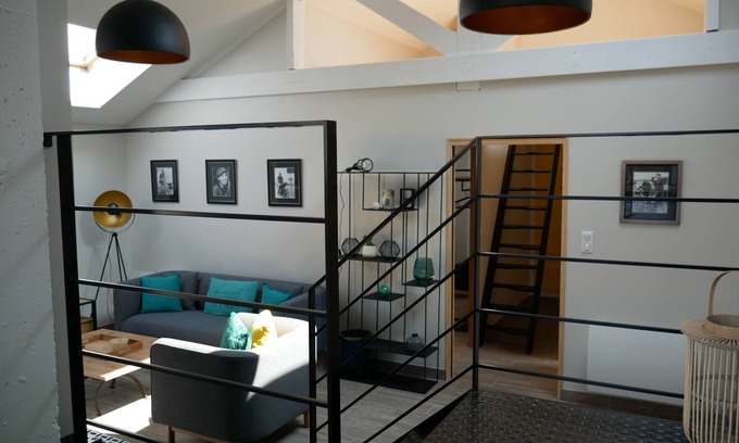 Loctudy Apartamento | Apartamento contemporáneo con terraza, centro de la ciudad, a 100 m del mar.