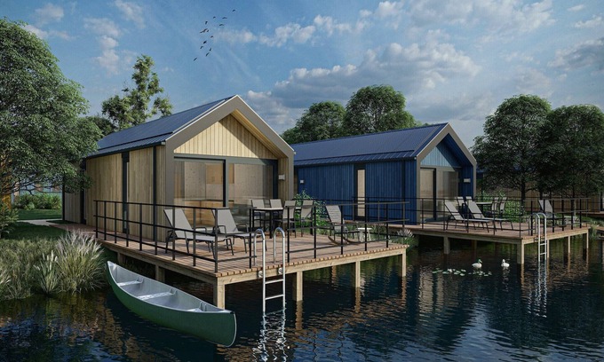 Arcen Casa | Lodge junto al Lago en Arcen con Terraza