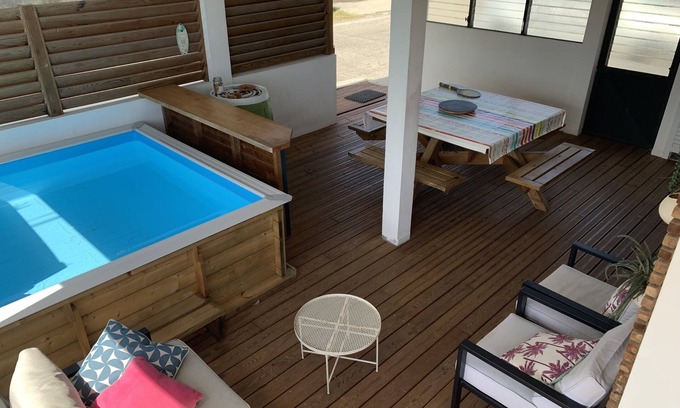 Le Marin Apartamento | Apartamento-De gran tamaño-Baño en la habitacion-Vista al campo-Lodge Goyavier
