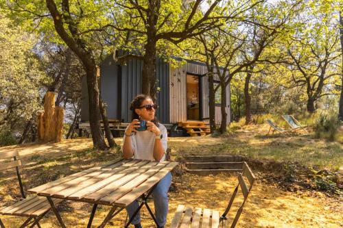Mondragon Casa | Lodge Grand Confort en Nature - Salle de bain italienne - 10 min A7