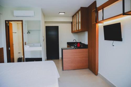 Dom Aquino Apartamento | Loft completo e climatizado a 2 minutos do centro