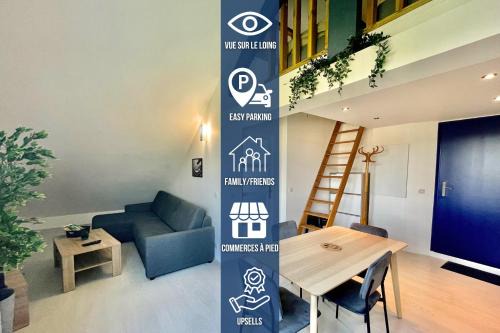 Moret-sur-Loing Apartamento | Loft renové avec Mezzanine - Vue sur le Loing - Commerces à pied